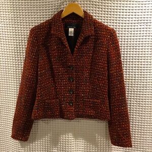 Slightly worn Jones New York tweed jacket